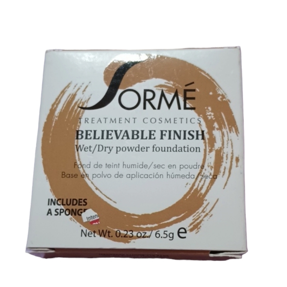 3 x Sorme Believable Finish Wet Dry Powder Foundation , 405 Honey Dusk
